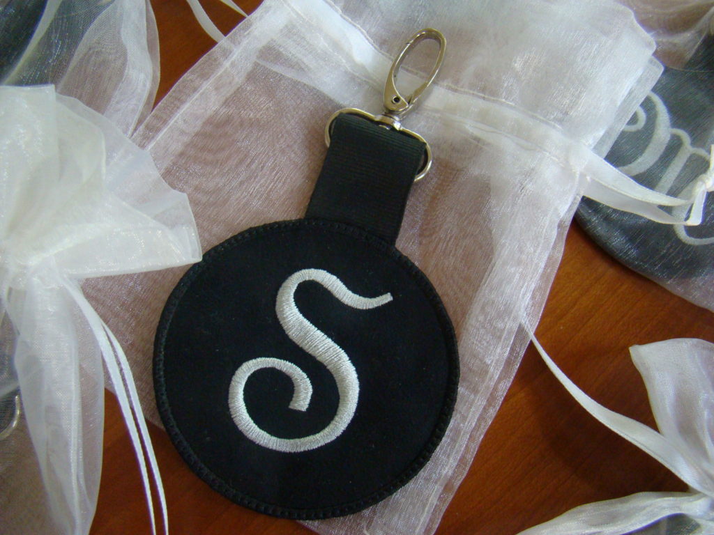 Faux Suede Key Chain